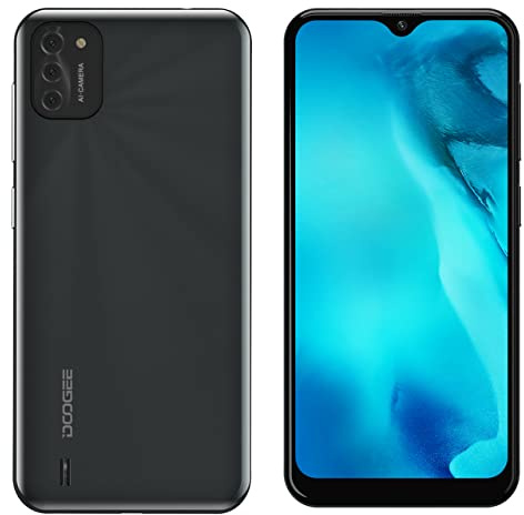 DOOGEE Smartphone Pas Cher, X93 Telephone Portable 6.1 HD+, 4350mAh 8MP+5MP Caméra, 16Go + 2 Go(SD 256Go), Android 10 Go, Double SIM 3G/GPS/WiFi Téléphone Pas Cher-Noir