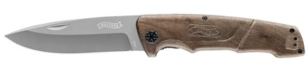 Walther Klappmesser BKW 7, 440C Stahl, Linerlock, inkl. Holster | Taschenmesser für Outdoor- und Alltagsaktivitäten
