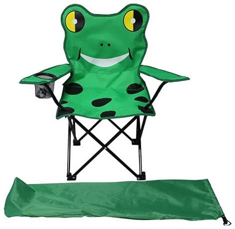 LINDER EXCLUSIV Kinder-Anglersessel mit Getränkehalter MC2504 Motivauswahl (grün (Frosch))