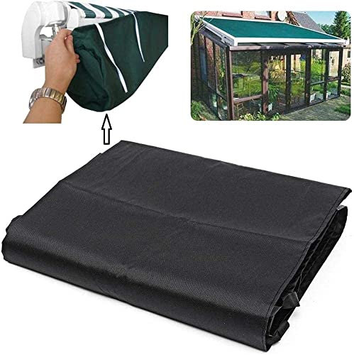 MISETA Markisen-Abdeckung, wasserdicht, 2 m, 3 m, 3,5 m, 4 m, 4,5 m, 5 m, für den Außenbereich, Garten, Terrasse, Ersatz-Markise, Sonnenschutz, staubdicht, Aufbewahrungstasche mit Schnur