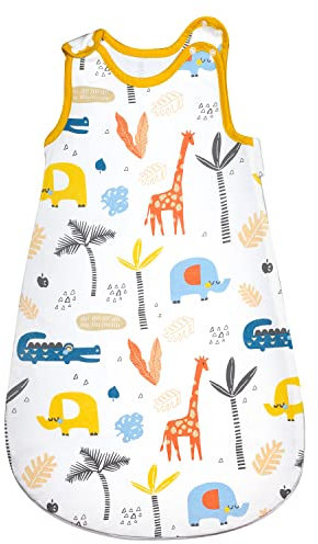 FLYISH DIRECT Baby Schlafsack für Neugeborene und Kinder, 0.5 Tog, 100% Baumwolle, XL/90 cm