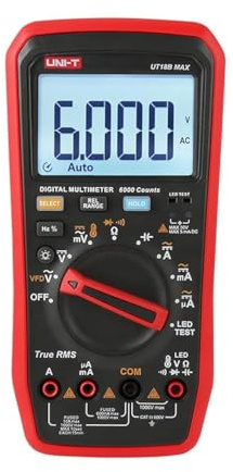 UNI-T UT15B UT17B UT18B Max VFD Multimeter Digital Ammeter Voltmeter Resistance Capacitance Frequency Duty Cycle Multi Meter(UT18B Max)