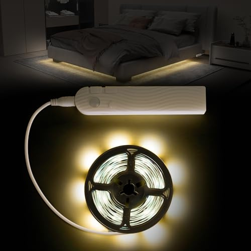 SOAIY 3M 2200mAh USB-C Rechargeable LED Strip with Motion Sensor