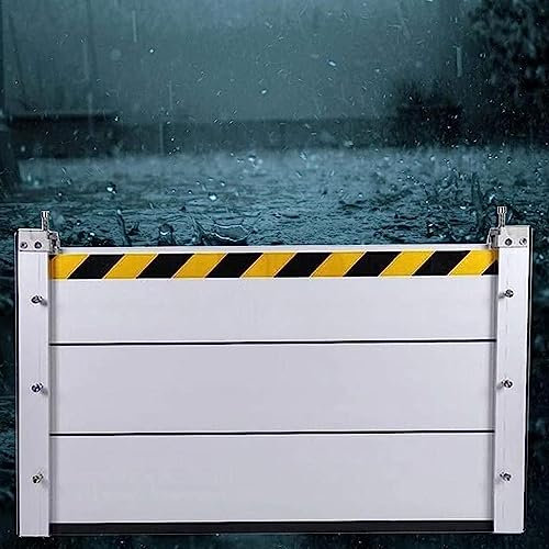 Hochwasserschutztür, Hochwasserschutzbarriere Wasser, Aluminiumlegierungsmaterial, Kellerfenster Hochwasserschutzbarriere Entfernung, geeignet für Garageneinfahrt, Tür, Straße 100X60CM