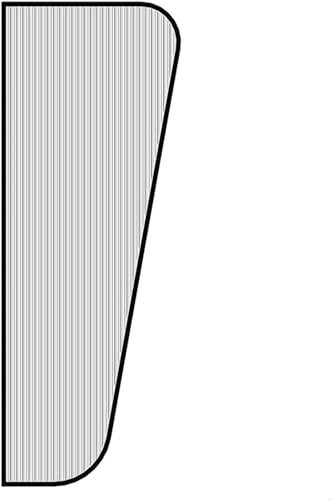 OLSKFUH Wandmontierter Urinal-Trennwand-Teiler, Urinal-Sichtschutz, Urinal-Trennwand-Teiler, Toiletten-Sichtschutz, Schwarz-1 Stck.