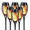 Hqynss 6 Pack Solar Flickering Dancing Flame Lights IP65Waterproof Solar Torch Lights for Outdoor Garden Patio Pathway Yard Driveway, Holiday Parties Decorative