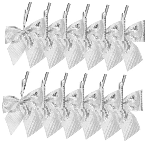 Warmhm Mini-Christbaumschmuck Silberfarbene Glitzerdekorationen Für Die Partydekoration Zu Hause