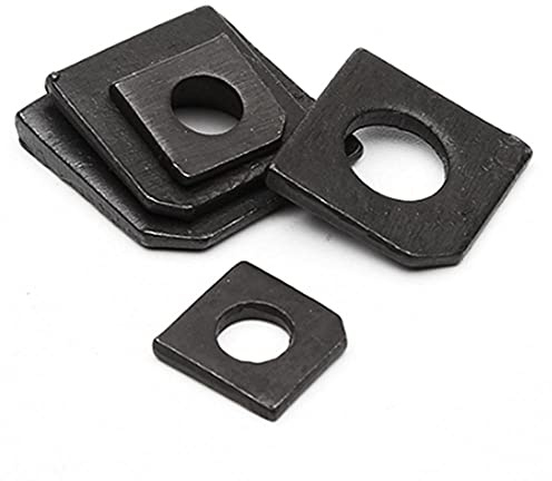 NVCBYEPDA Arandelas Cuadradas, Humeral Cuadrado de Acero Inoxidable 304, Falta de arandela Plana, Malla de Acero con Ranura, GB853(M36*2PCS Carbon Steel)