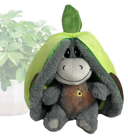 Schlafbuddy – beruhigende | Niedliches Tier-Plüschkissen | Cartoon Tier Pluxies mit realistischen Lichtern und Atembewegungsmusik | Music Early Educat