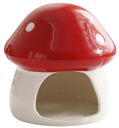 ＡＷＨＡＯ Hamsterhaus, Pilzförmige Höhle, Kleintierversteck, Versteckhaus für Rennmäuse, Rot