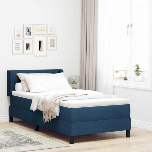 Solivagant Lit boxspring avec Matelas avec Matelas Bleu 100 x 200 cm,(46.23 KG)-1096