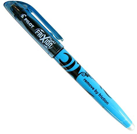 Textmarker FriXion light, Strichstärke 3.8mm, Keilspitze, mit Clip, blau