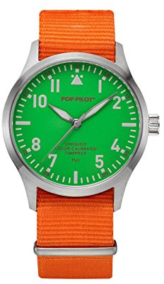 POP-PILOT® 4260362630048 - Orologio da polso, cinturino in nylon