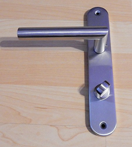 Türdrücker WC-Langschild Türbeschlag Edelstahl Classic L Drücker Tür Toilettentür WC-Drückergarnitur Türgriffe Türbeschläge