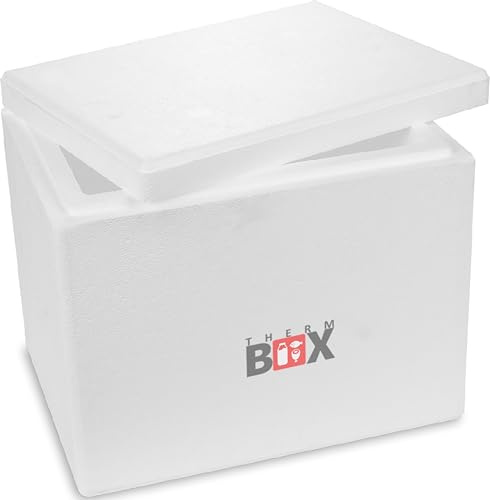 Scatole in polistirolo di diverse dimensioni da 2 fino a 88 litri, L - XXL, scatola termica, borsa frigo, bianco e nero, qualità professionale.
