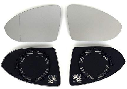 Pro!Carpentis Spiegel Spiegelglas links + rechts 2er Set beheizt Ersatzglas für elektrische und manuelle Aussenspiegel kompatibel mit Golf 7 ab 2013, 5T1 ab 2015