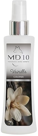 Colonia para Perros - Perfume para Perros - Duradero y Respetuoso con el pH - Apto para Todas las Razas y Edades - Sin Parabenos ni Siliconas - Fragancia de Vainilla - 100ml - MD10 COLLECTION