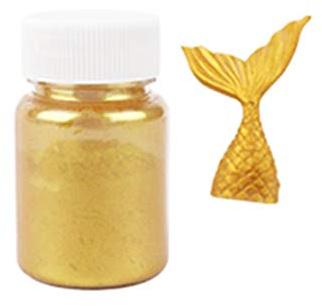 6Wcveuebuc 15 g essbares Glitzer-Puder zum Dekorieren von Fondant, Kuchen, Keksen, Backzubehör