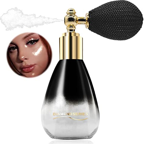 HASAIKA Spray Paillette Corps, Poudre Brillante Scintillante, Spray de Poudre Paillette, Poudre Libre Spray Scintillant, Poudre Scintillante Maquillag Pour Cheveux, Visage, Corps