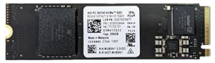 OEM Western Digital PC SN740 256GB M.2 PCI-e GEN 4X4 NVME SSD Internal Solid State Drive 80mm 2280 Form Factor M Key