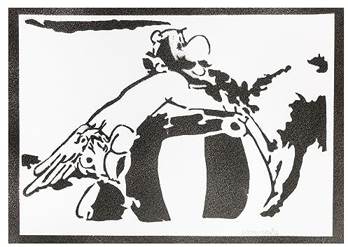 moreno-mata Aster... Autentico Graffiti Hecho a Mano Handmade Poster Laminas Decorativas Pared Cuadros Decoracion Salon Modernos Regalos Originales para Hombre y Mujer