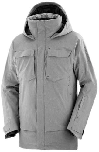 Salomon STANCE CARGO Snowboardjacke für Herren, Tiefschwarz/meliert, Größe M