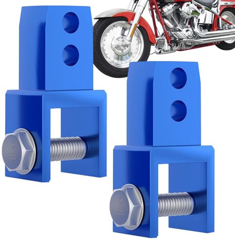 DASHIELL Motorrad-Stoßdämpfer-Verlängerung, Stoßdämpfer-Verlängerung - 2 Stück Höhenverlängerungs-Absorber-Riser-Adapter | Mit Schrauben-Frontstoßdämpfer-Riser, Höhenverlängerungsdämpfer aus