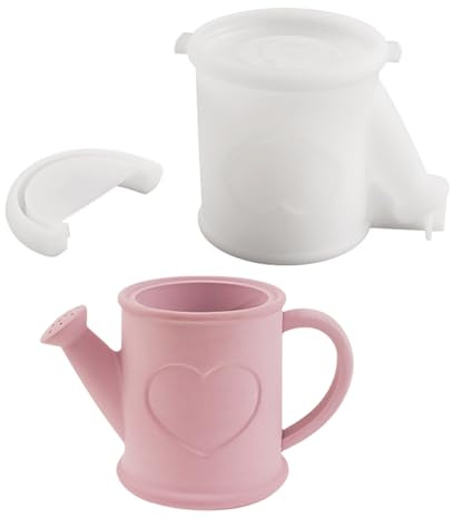 NRVTRE Silikonform Kerzenhalter und Vase, Gießformen für Beton, Gießkanne und Vorratsgefäß