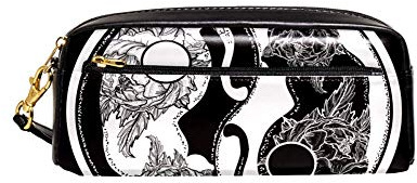 Federtasche Katzen Yin Und Yang Boho Mandala Bleistift Beutel Große Kapazität Pencil Case Premium Mäppchen Für Schule Damen Unisex