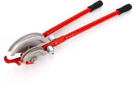 Pinza piegatrice manuale da 15 mm/22 mm, con 2 rulli di pressione in metallo, pinza piegatrice per tubi in rame, tubi di ferro, tubi in alluminio, tubi in acciaio inox