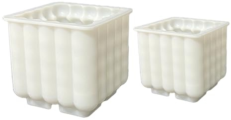 För silikonljus | 2 st non-stick verktyg för hantverk, för rund och fyrkantig epoxiharts, tvålgjutning hem dekoration halloween jul födelsedag