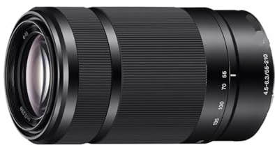 Objectif 55-210 mm f/4.5-6.3 OSS à Monture E, Compatible avec Les appareils Photo Sony A5000, A5100, A6000, A6300, A6500, NEX6, NEX7, NEX5R et NEX5T.(Silver)