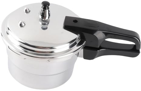 Taidda Pressure Cooker, 5L Aluminum Alloy Explosion Proof Pressure Canner with Steam Rack, for Gas Electric Ceramic and Induction Stove