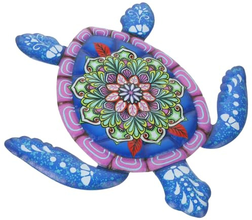 Ferro Blu Tartaruga da Parete, Decorazione Vintage per Casa e Giardino | Appendere alla Parete, Sagoma Realistica e Delicata, Non Facile da Deformare o Rompere, Stile Unico