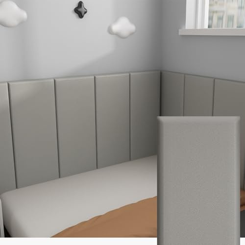 Cafusesdd Panneaux muraux rembourrés à décoller, papier peint thermique doux, coupe de forme libre 3D, coussinets de protection murale adaptés à la décoration de la tête de lit(B,4PCS)