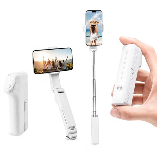 Mini Perche à Selfie Bluetooth Extensible 70 cm, Perche à Selfie Rotatif Portable de Poche, Selfie Stick Tripod Pliable, Perches à Selfie Télescopique Compatible Smartphone iOS Android Samsung