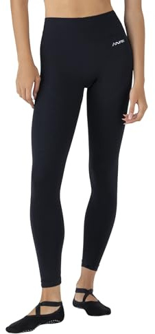 Anurei Leggings Donna Easywear in Seamless Leggeri Senza Cuciture - Fit Naturale per Yoga, Fitness e Tempo Libero – Effetto Seconda Pelle – (IT, Testo, XS, S, Regular, Regular, Black Beauty)