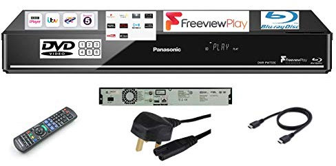 Panasonic DMR-PWT550 (MULTIREGION FOR DVD ONLY) Smart Network 3D Blu-ray DiscTM / DVD Player & 500GB HDD Recorder with Twin HD Tuner and Free View playback -