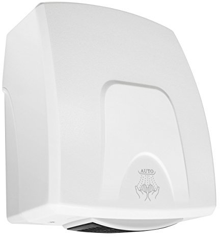 Electric Hand Dryer - Small Mini Compact Drier - Automatic Warm Air - White