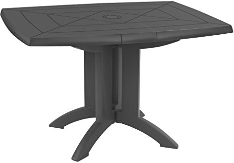 GROSFILLEX 52149002 Mesa Vega Abatible 118 x 77, Antracita, 118 x 77 x 72 cm