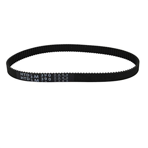 sourcing map Zahnriemen HTD3M 130 Zähne Stepper Gummi Riemenscheibe | 390mm Umfang, 10mm Breit