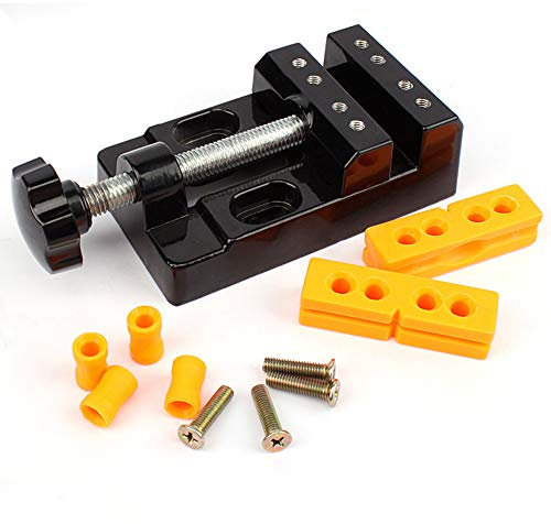 Pinza a becchi piatti multiuso in lega di alluminio da 57 mm, mini morsa, morsa da tavolo, dispositivo di fissaggio dell'articolo