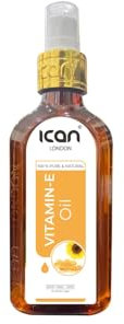ICAN LONDON 100% PURE & NATURAL VITAMIN E OIL FOR HAIR, SKIN AND NAILS 150ML