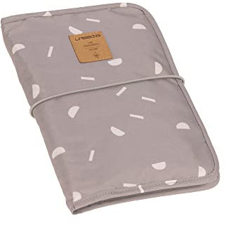 LÄSSIG Baby Windeltasche mit Wickelunterlage für unterwegs/Changing Pouch Blocks taupe