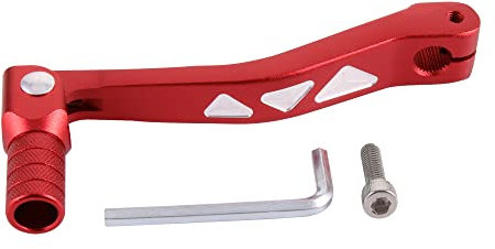 GOOFIT Rouge Cnc 0,47 Pouce Universel Moto Levier De Vitesse Pliable En Aluminium Avec Outils De Remplacement Pour La Plupart Des Dirt Pit Bikes ATV UTV Moto