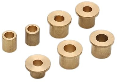 MMLFX 10 pz Mini Boccola in Ottone Albero 2mm 3mm 4mm 5mm Timone Flangia Albero Cuscinetto A Manicotto for RC Bait Barca Modello Fai da Te Accessori (Color : G 4x7mm Mini Flange)
