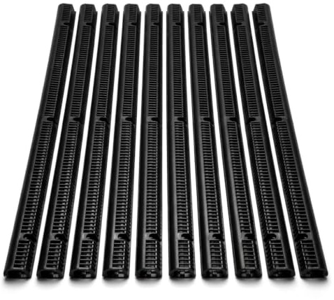 HomeSmart 10 x 1 Metre Over Fascia Vents for Roof Eaves Ventilation 25mm² Continuous Airflow Easy Install Polypropylene Ideal for Pitched & Flat Roofs, Sheds, Garages, and Residential Homes