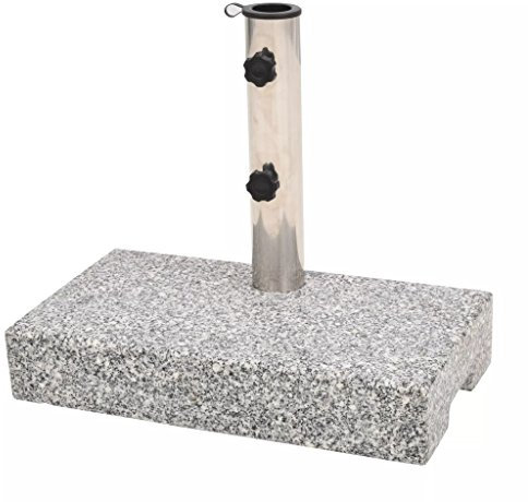 Gecheer Parasollställ paraplyställ parasollhållare parasoll stativ fot parasollhållare skärm granit rektangulär 25 kg