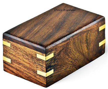 Urna de madera para cenizas humanas, urna de palisandro hecha a mano para perros y gatos, urna funeraria de madera personalizada para cenizas hecha a mano, caja de urna funeraria para cenizas de