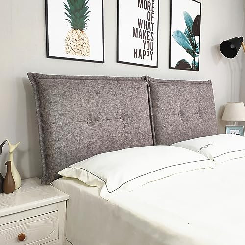Cuneo -Kissen für die Positionierung des Kopfteils, großartige Unterstützung für die Rückenlehne, das dreieckige Kissen für den Rücken, für Bett, Sofa, Haus, Schlafzimmer, Büro(120×50×10cm,Dark Gray)